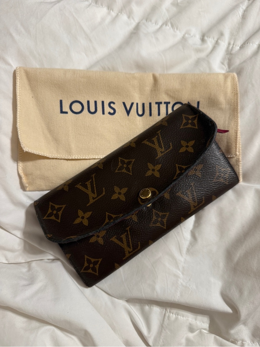 Louis Vuitton Monogram Canvas Fold-Over Wallet - Brown & Gold